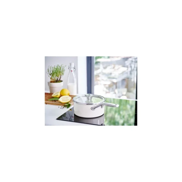Protections acheteurs Casserole Émaillée 18cm Crème KitchenAid 3