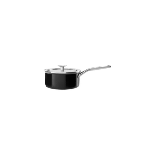 Meilleur Prix Casserole Émaillée 20cm Noir Onyx KitchenAid 1