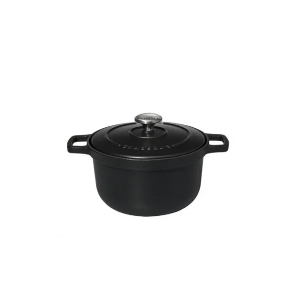 achat pas cher Cocotte à Riz en Fonte 16 cm Noir Mat Chasseur 3