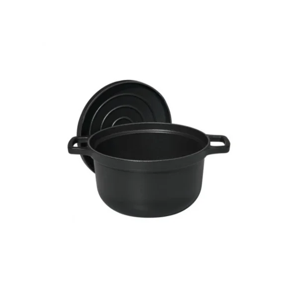 achat pas cher Cocotte à Riz en Fonte 16 cm Noir Mat Chasseur 4