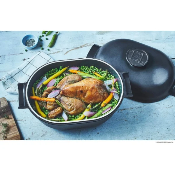 styles dernier cri Cocotte en Céramique Ovale 4,5 L Ardoise Delight Emile Henry 6