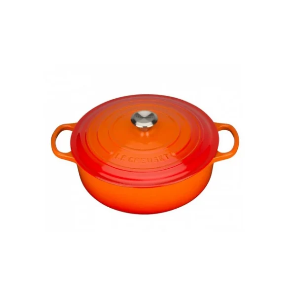 Cocotte en fonte Basse 30 cm Volcanique Le Creuset Signature REMISE allant jusqu. 1