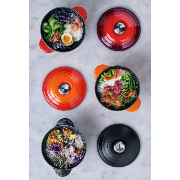 boutique pas cher Cocotte en Fonte Every 18 cm Noir Mat Le Creuset 10