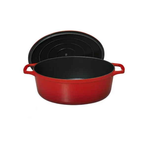 à prix d'occasion Cocotte en Fonte Ovale 25 cm Rubis Chasseur 4