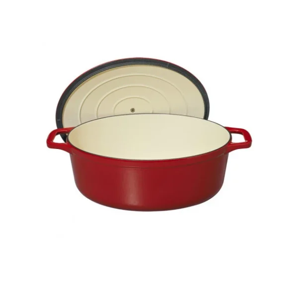 en france Cocotte en Fonte Ovale 27 cm Rouge Chasseur 3