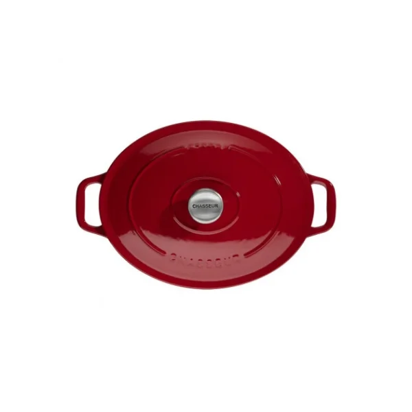 en france Cocotte en Fonte Ovale 27 cm Rouge Chasseur 1