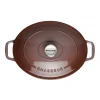 fashion pas cher Cocotte en Fonte Ovale 29 cm Bois de Rose Chasseur 14