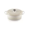 pas cher Cocotte en fonte Ovale 29 cm Meringue Signature Le Creuset 19