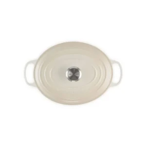 pas cher Cocotte en fonte Ovale 29 cm Meringue Signature Le Creuset 11