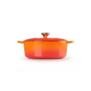 Cocotte en Fonte Ovale 29 cm Volcanique Le Creuset Signature boutique pas cher 9