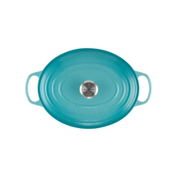 Cocotte En Fonte Ovale 31 Cm Caraïbes Le Creuset Signature soldes pas cher 4