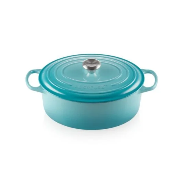 Cocotte En Fonte Ovale 31 Cm Caraïbes Le Creuset Signature soldes pas cher 1