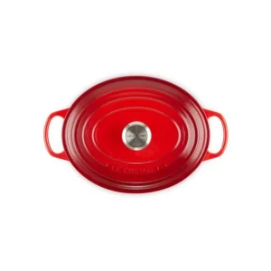 à prix promos Cocotte en Fonte Ovale 31 cm Cerise Le Creuset Signature 11