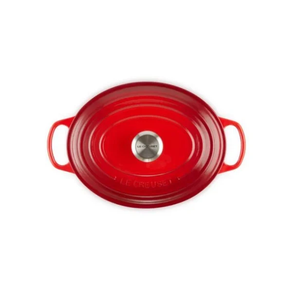 à prix promos Cocotte en Fonte Ovale 31 cm Cerise Le Creuset Signature 4