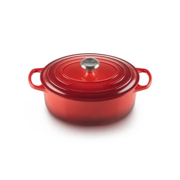 à prix promos Cocotte en Fonte Ovale 31 cm Cerise Le Creuset Signature 1