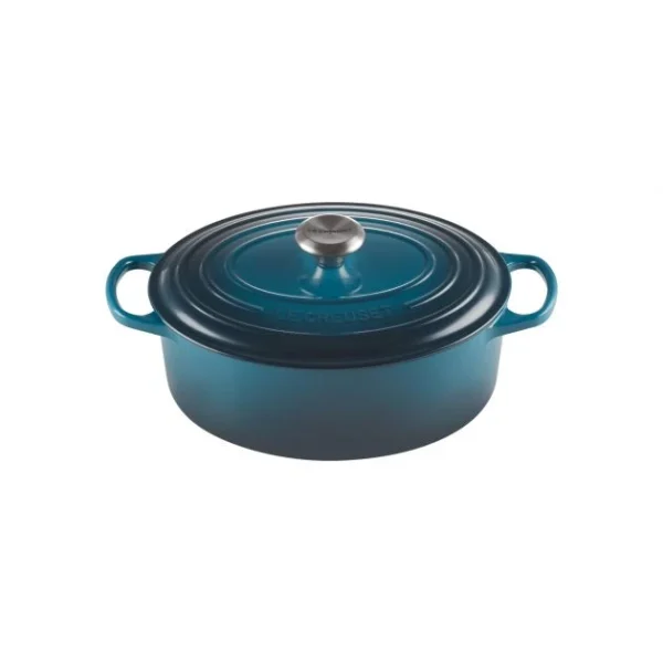 Cocotte en fonte Ovale 31 cm Deep Teal Le Creuset Signature boutique 1