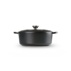 meilleur service Cocotte en Fonte Ovale 31 cm Noir mat Le Creuset Signature 9