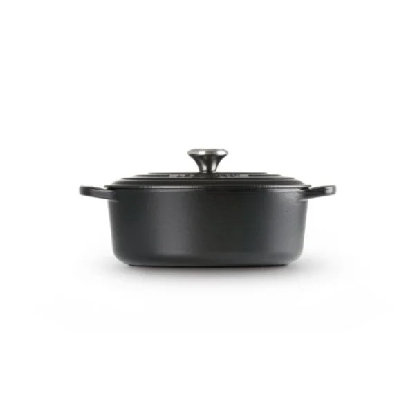 meilleur service Cocotte en Fonte Ovale 31 cm Noir mat Le Creuset Signature 3