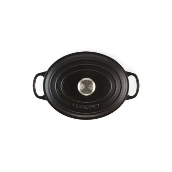 meilleur service Cocotte en Fonte Ovale 31 cm Noir mat Le Creuset Signature 4