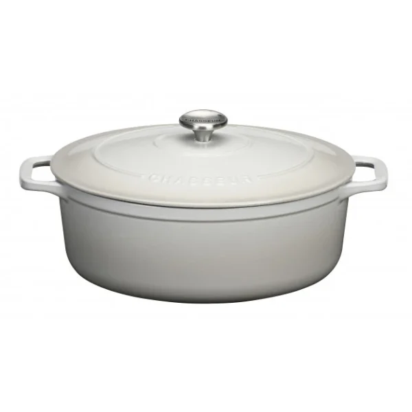 pas cher marque Cocotte en Fonte Ovale 33 cm Macadamia Chasseur 3