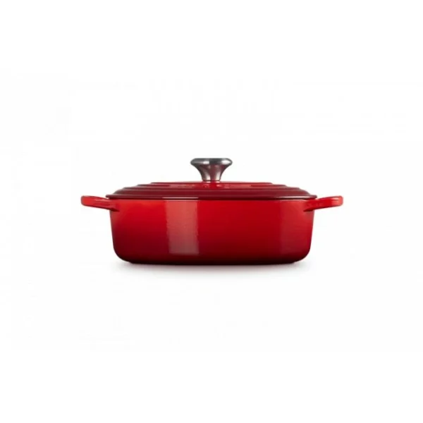 se précipiter pour acheter Cocotte En Fonte Ovale Basse 27 Cm Cerise Le Creuset Signature 4