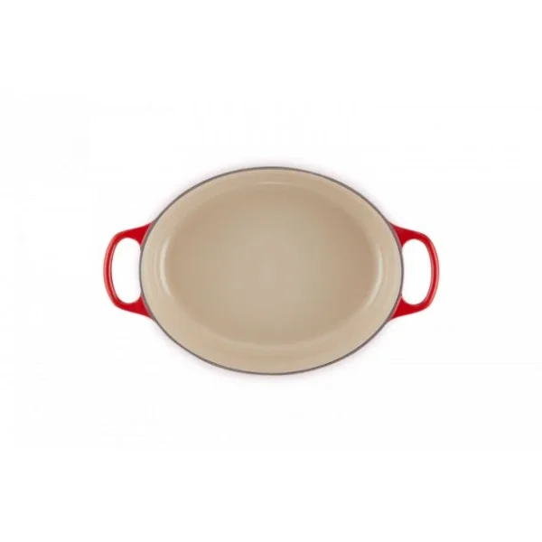 se précipiter pour acheter Cocotte En Fonte Ovale Basse 27 Cm Cerise Le Creuset Signature 6