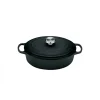 Cocotte en Fonte Ovale Basse 27 cm Noir Mat Le Creuset Signature prix pas cher 14