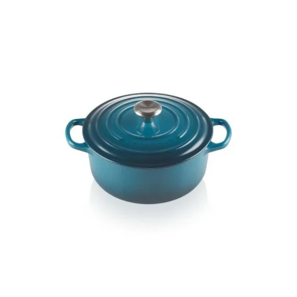 Cocotte En Fonte Ronde 20 Cm Deep Teal Le Creuset Signature achetez 1