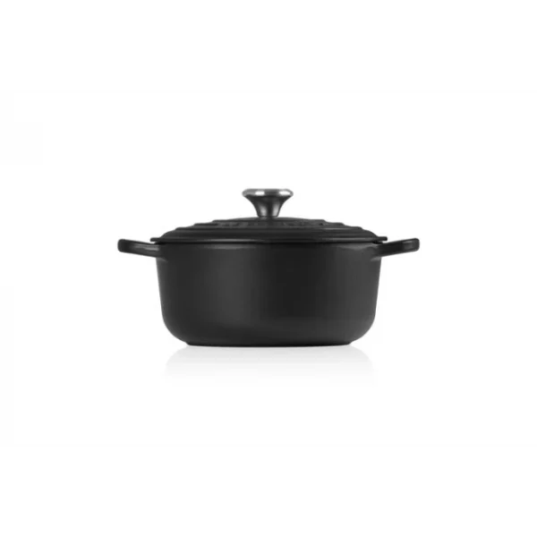 REMISE allant Cocotte en fonte Ronde 20 cm Noir mat Le Creuset Signature 3