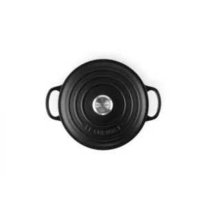 REMISE allant Cocotte en fonte Ronde 20 cm Noir mat Le Creuset Signature 12