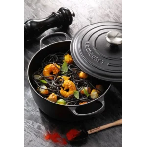 REMISE allant Cocotte en fonte Ronde 20 cm Noir mat Le Creuset Signature 16