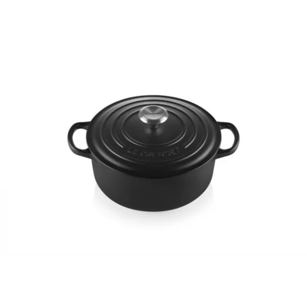 REMISE allant Cocotte en fonte Ronde 20 cm Noir mat Le Creuset Signature 1