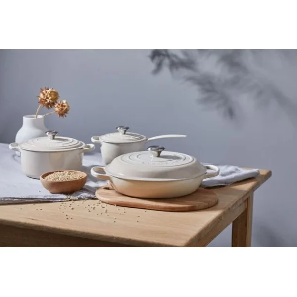 prix le plus bas Cocotte en fonte Ronde 22 cm Meringue Signature Le Creuset 6