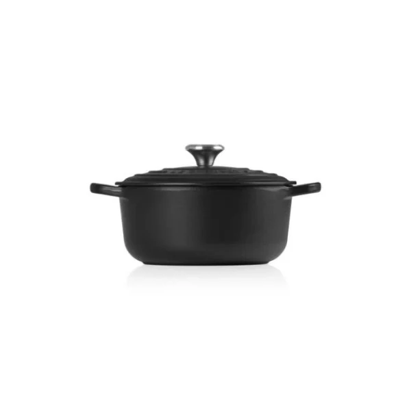 pas cher en vente Cocotte en Fonte Ronde 22 cm Noir mat Le Creuset Signature 3