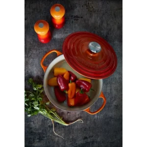 Cocotte en Fonte Ronde 22 cm Volcanique Le Creuset Signature soldes officiel 16