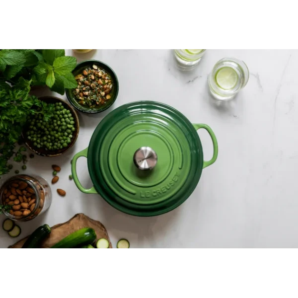 Cocotte En Fonte Ronde 24 Cm Bamboo Le Creuset Signature mode pas cher 6