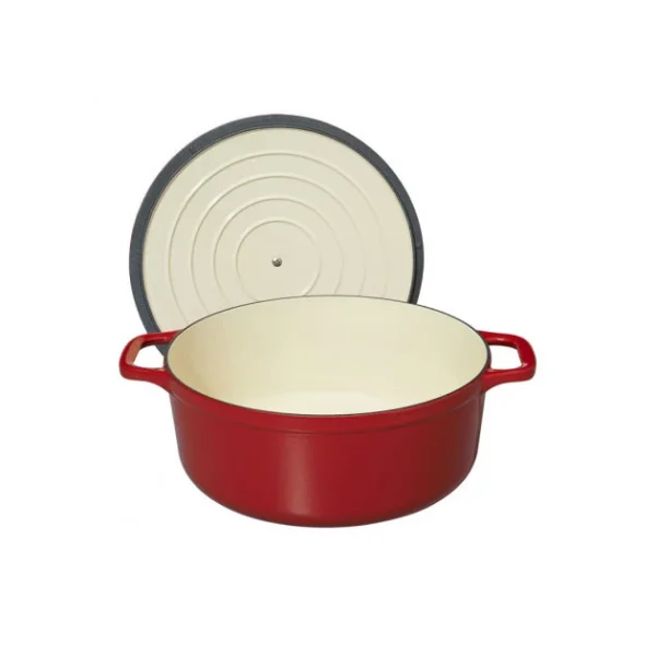 Cocotte en Fonte Ronde 24 cm Rouge Chasseur boutique paris 4