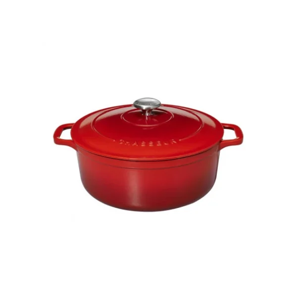 Cocotte en Fonte Ronde 26 cm Rubis Chasseur soldes de Noël 3