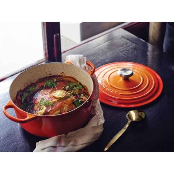 marques de renommée Cocotte en fonte Ronde 26 cm Volcanique Le Creuset Signature 6