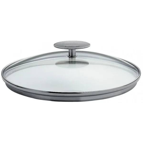 Couvercle En Verre Bombé Platine Ø 32 Cm Cristel à prix très bas 1