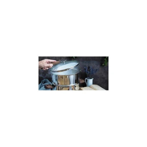 site en ligne Couvercle Plat En Verre Trempé 14 Cm Strate Amovible Cristel 6