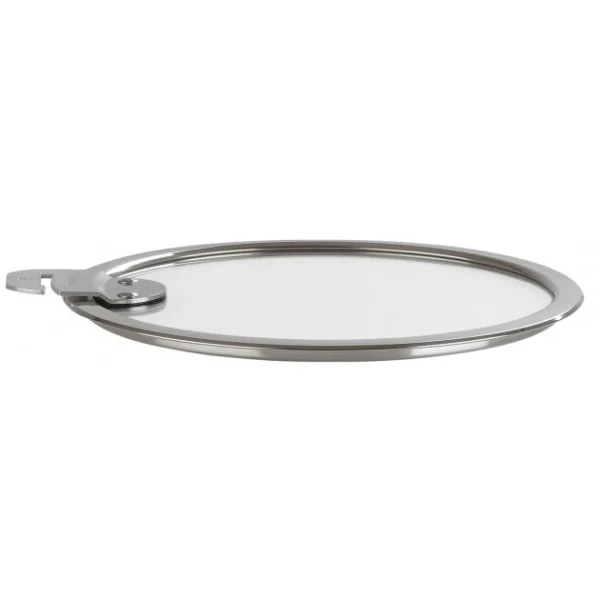 site en ligne Couvercle Plat En Verre Trempé 14 Cm Strate Amovible Cristel 1