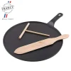 soldes pas cher Crêpière Fonte Émaillée 30 cm Noir avec Accessoires Chasseur 8