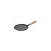 Crêpière Ø 28 cm Fonte noire Manche Bois Staub Meilleur Service 10