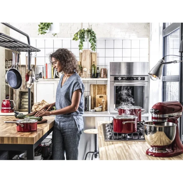 à prix d'occasion Faitout Émaillé 24cm Rouge Empire KitchenAid 5