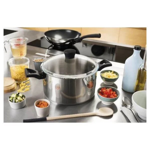 Faitout en Inox avec Couvercle 24 cm 5,7 L Expert Touch Pyrex Authenticité garantie 3