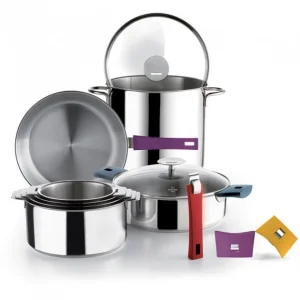 Achat Faitout Mutine Ø 24 cm Manche Amovible Inox Cristel 11
