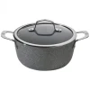 achetez Faitout Pierre 16 Cm Avec Couvercle Salina Granitium Ballarini 19