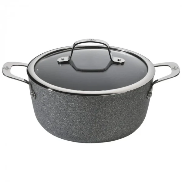achetez Faitout Pierre 16 Cm Avec Couvercle Salina Granitium Ballarini 1