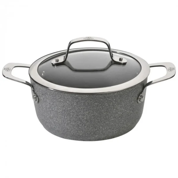 shopping pas cher Faitout Pierre 24 Cm Avec Couvercle Salina Granitium Ballarini 1